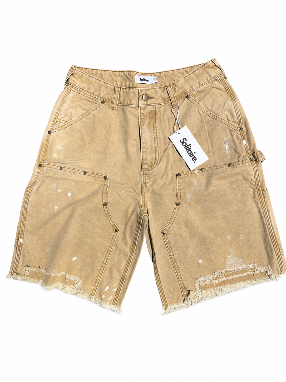 SOLITAIRE JORTS - TAN